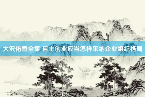 大沢佑香全集 自主创业应当怎样采纳企业组织格局