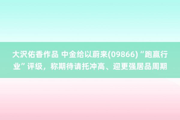 大沢佑香作品 中金给以蔚来(09866)“跑赢行业”评级，称期待请托冲高、迎更强居品周期