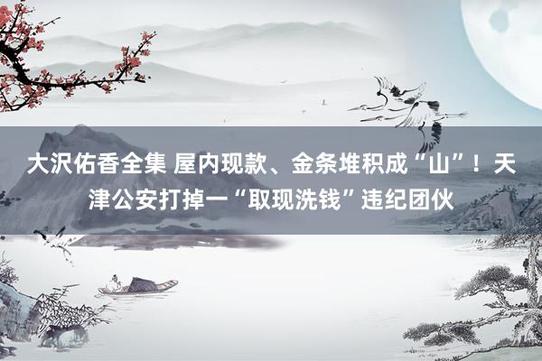 大沢佑香全集 屋内现款、金条堆积成“山”！天津公安打掉一“取现洗钱”违纪团伙