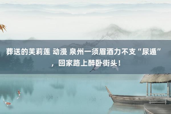 葬送的芙莉莲 动漫 泉州一须眉酒力不支“尿遁” ，回家路上醉卧街头！