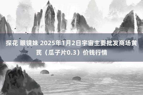 探花 眼镜妹 2025年1月2日宇宙主要批发商场黄芪（瓜子片0.3）价钱行情
