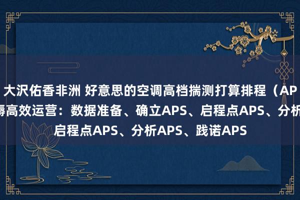 大沢佑香非洲 好意思的空调高档揣测打算排程（APS）握住引颈坐褥高效运营：数据准备、确立APS、启程点APS、分析APS、践诺APS