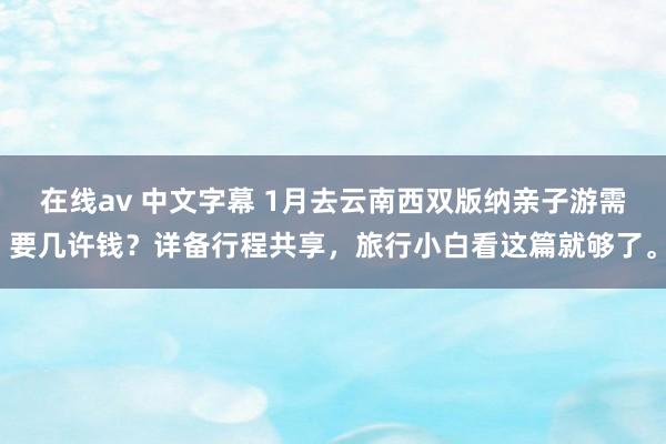 在线av 中文字幕 1月去云南西双版纳亲子游需要几许钱？详备行程共享，旅行小白看这篇就够了。