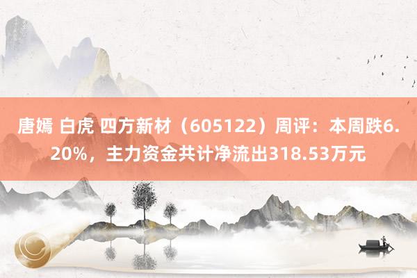 唐嫣 白虎 四方新材（605122）周评：本周跌6.20%，主力资金共计净流出318.53万元