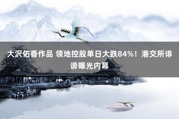 大沢佑香作品 领地控股单日大跌84%！港交所诽谤曝光内幕